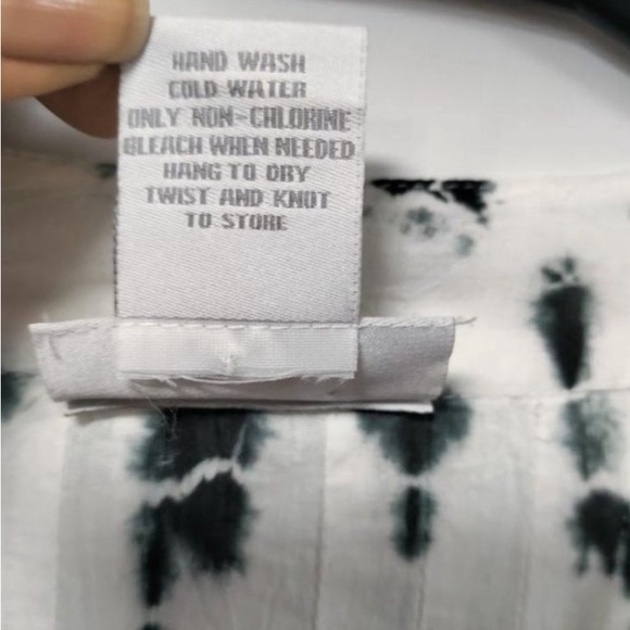 Soft Surroundings Womens Crinkle Tie-Die Kimono Robe Dress/Beach Cover Up XL - Picture 5 of 8